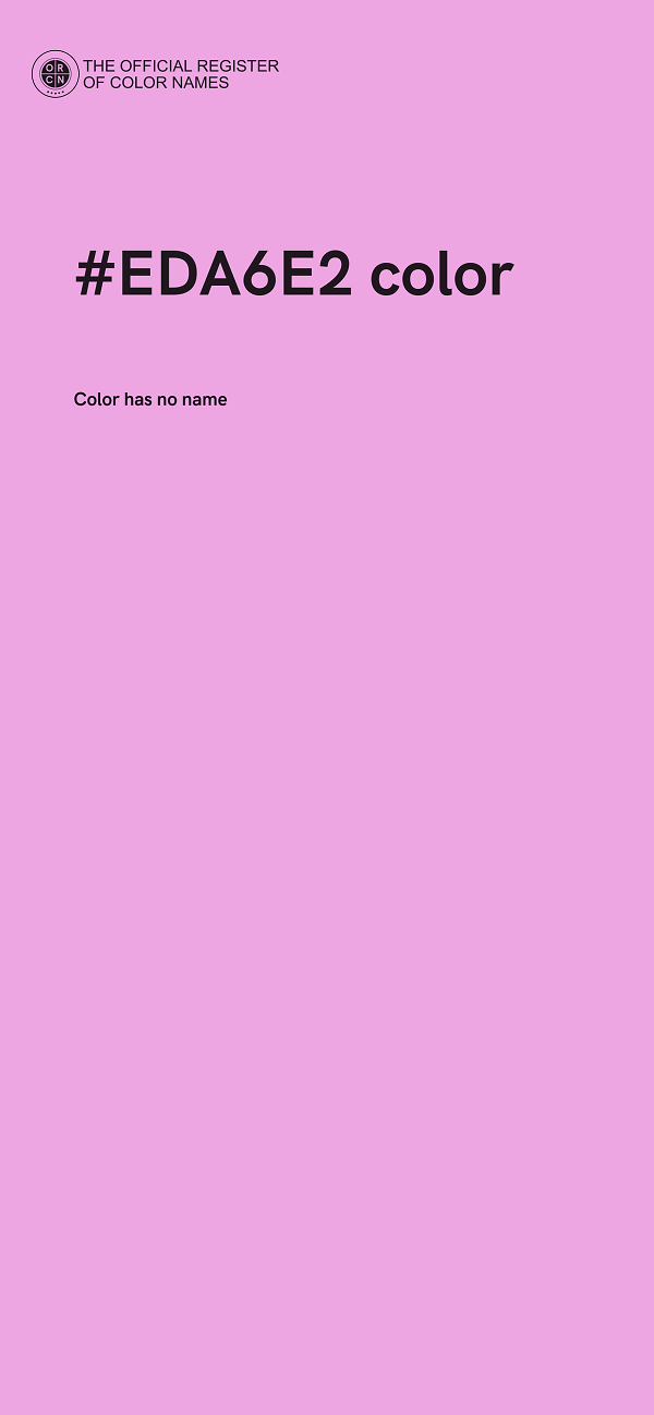 #EDA6E2 color image