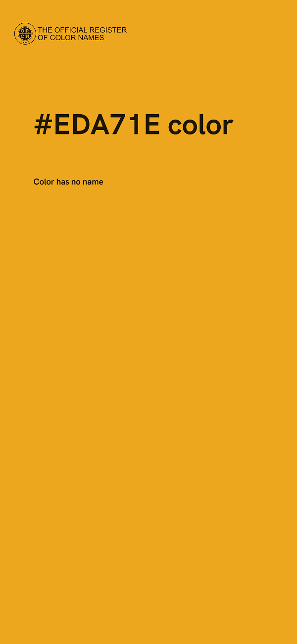 #EDA71E color image