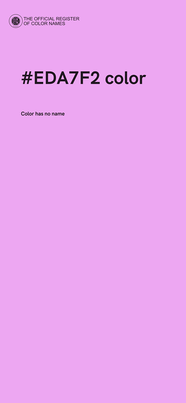 #EDA7F2 color image