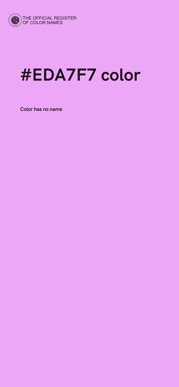 #EDA7F7 color image