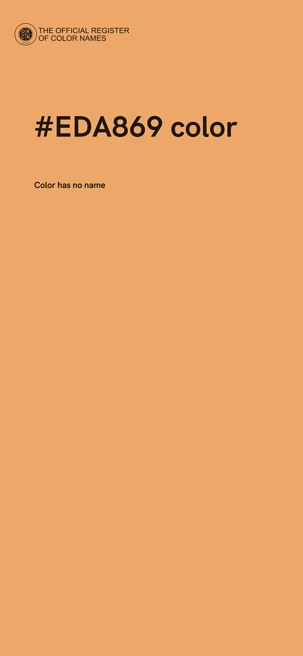 #EDA869 color image