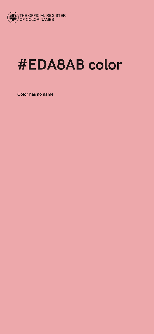 #EDA8AB color image