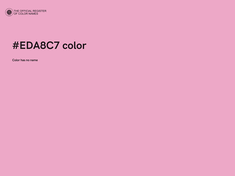 #EDA8C7 color image