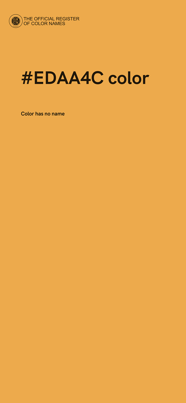 #EDAA4C color image