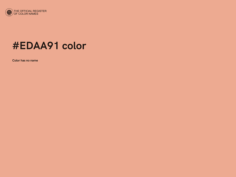 #EDAA91 color image