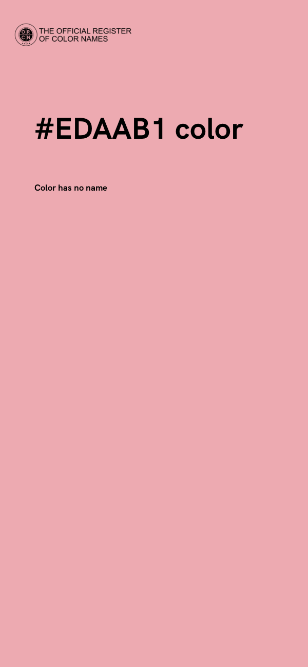 #EDAAB1 color image