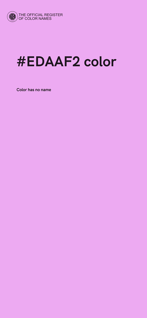 #EDAAF2 color image
