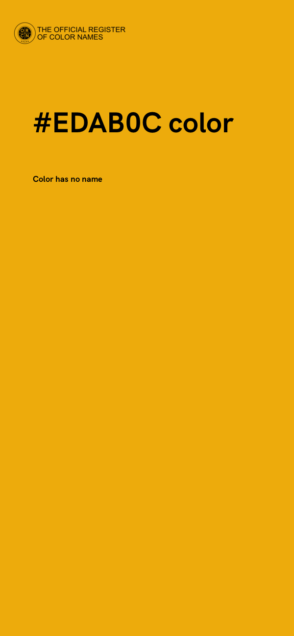 #EDAB0C color image