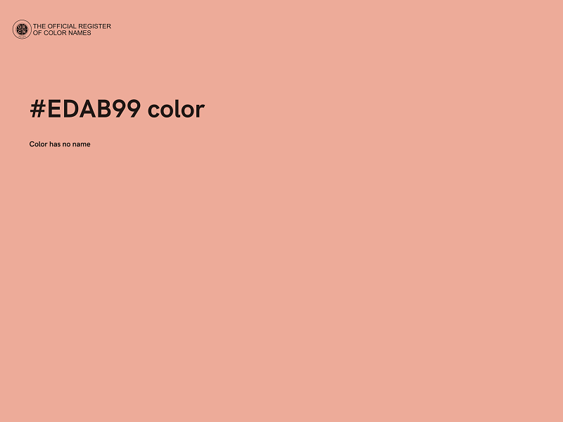 #EDAB99 color image