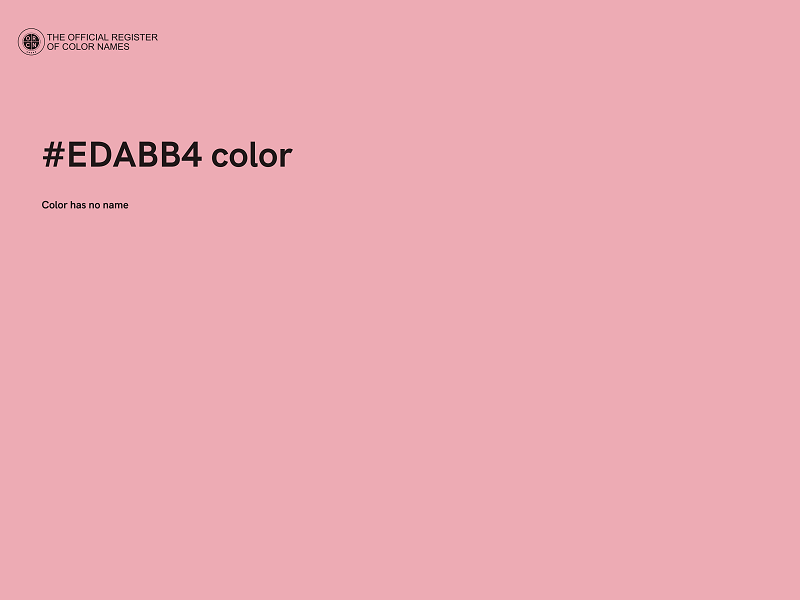 #EDABB4 color image