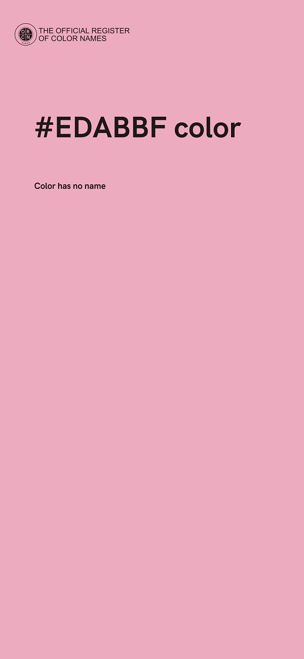 #EDABBF color image