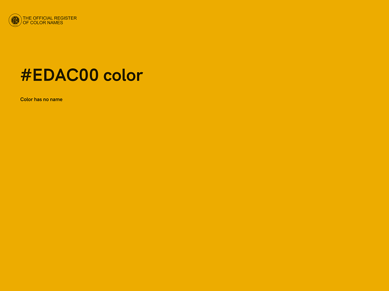 #EDAC00 color image