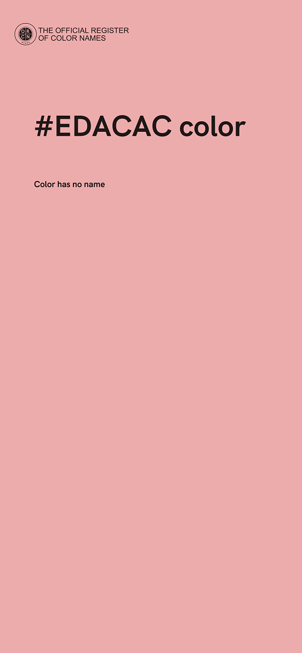 #EDACAC color image