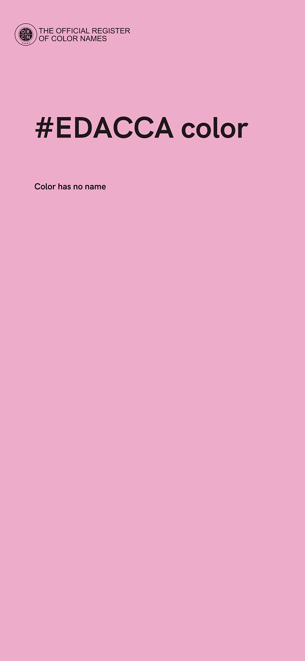 #EDACCA color image
