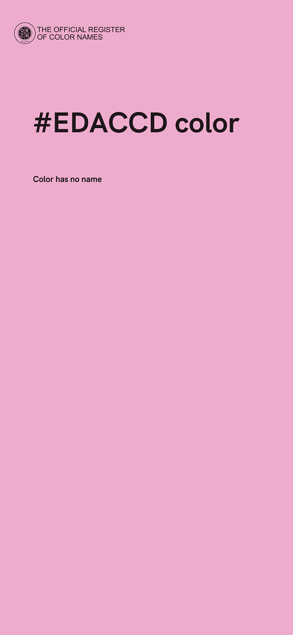 #EDACCD color image