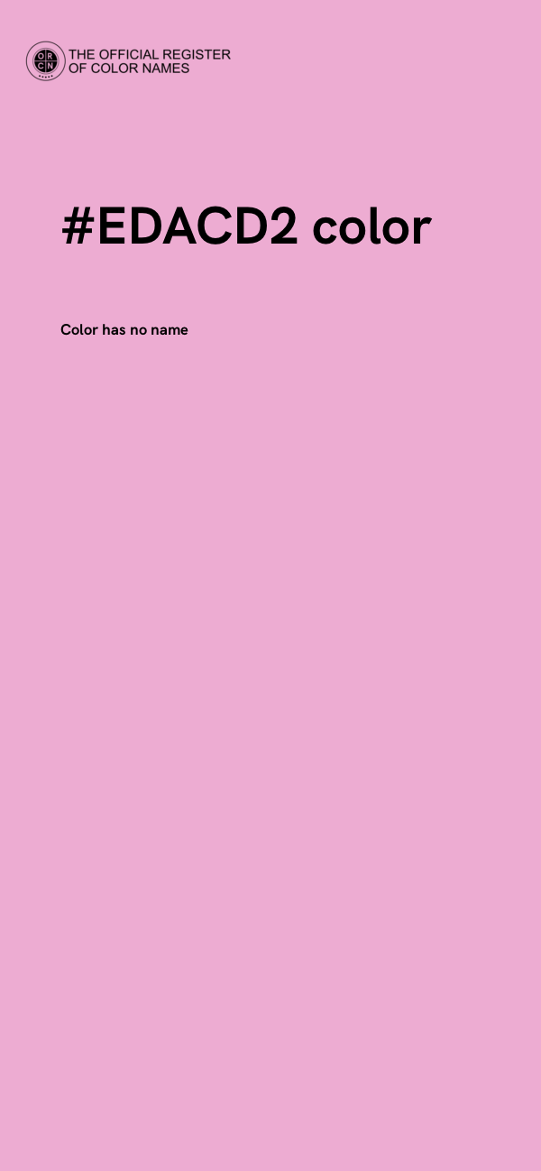 #EDACD2 color image