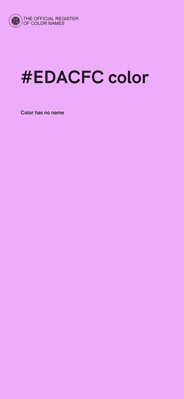 #EDACFC color image