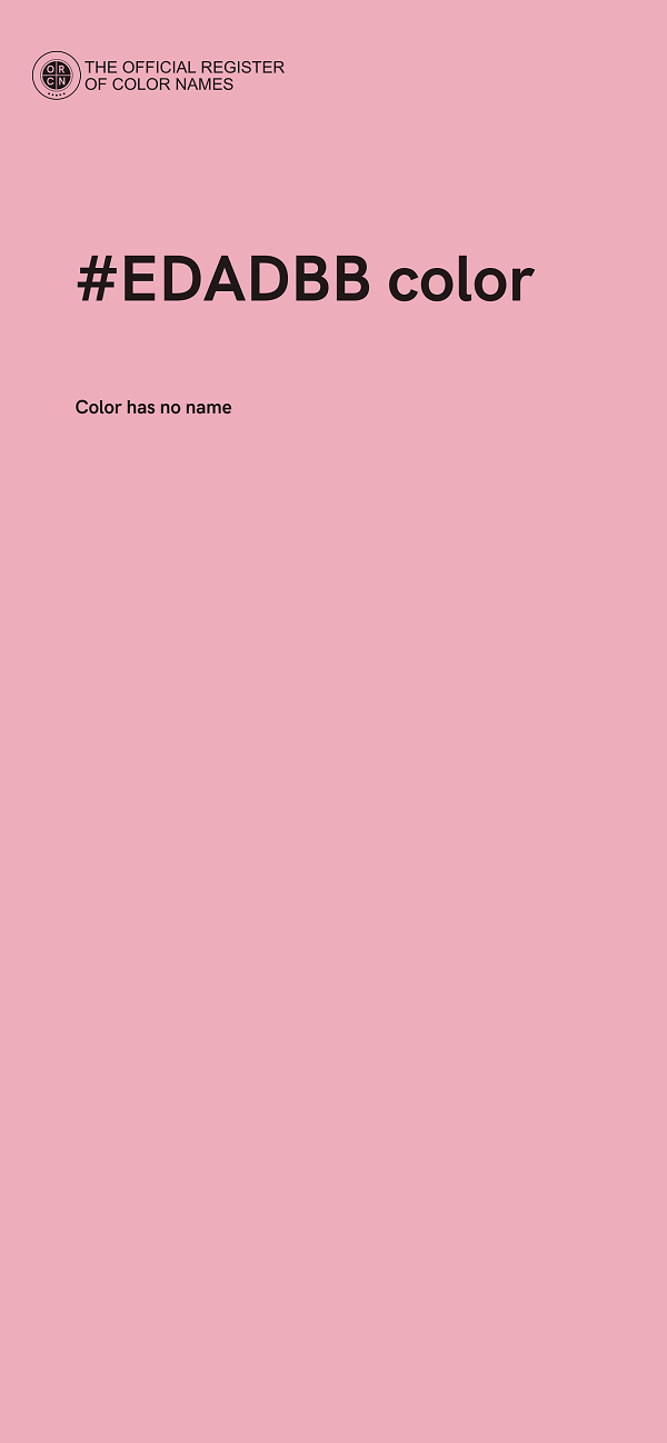 #EDADBB color image