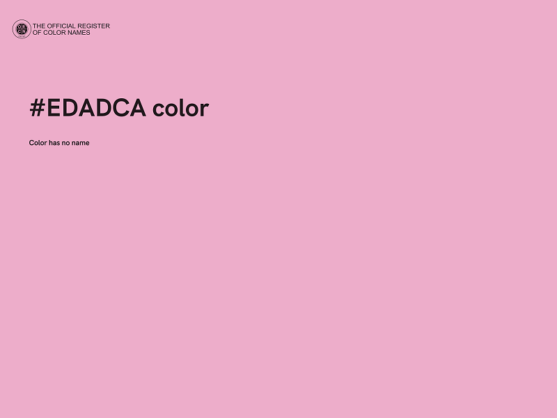 #EDADCA color image