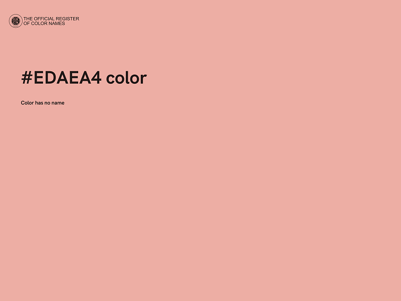 #EDAEA4 color image