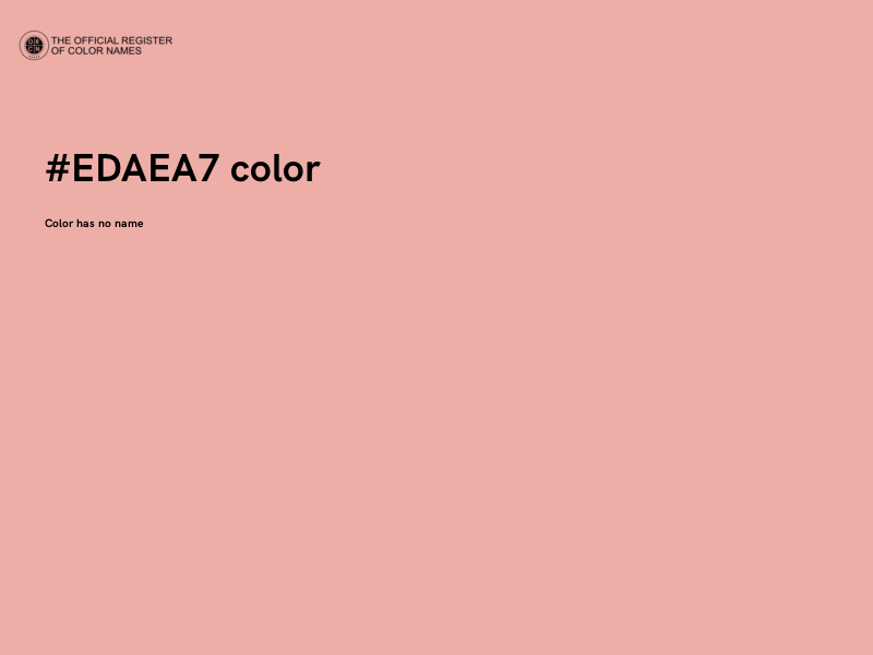 #EDAEA7 color image