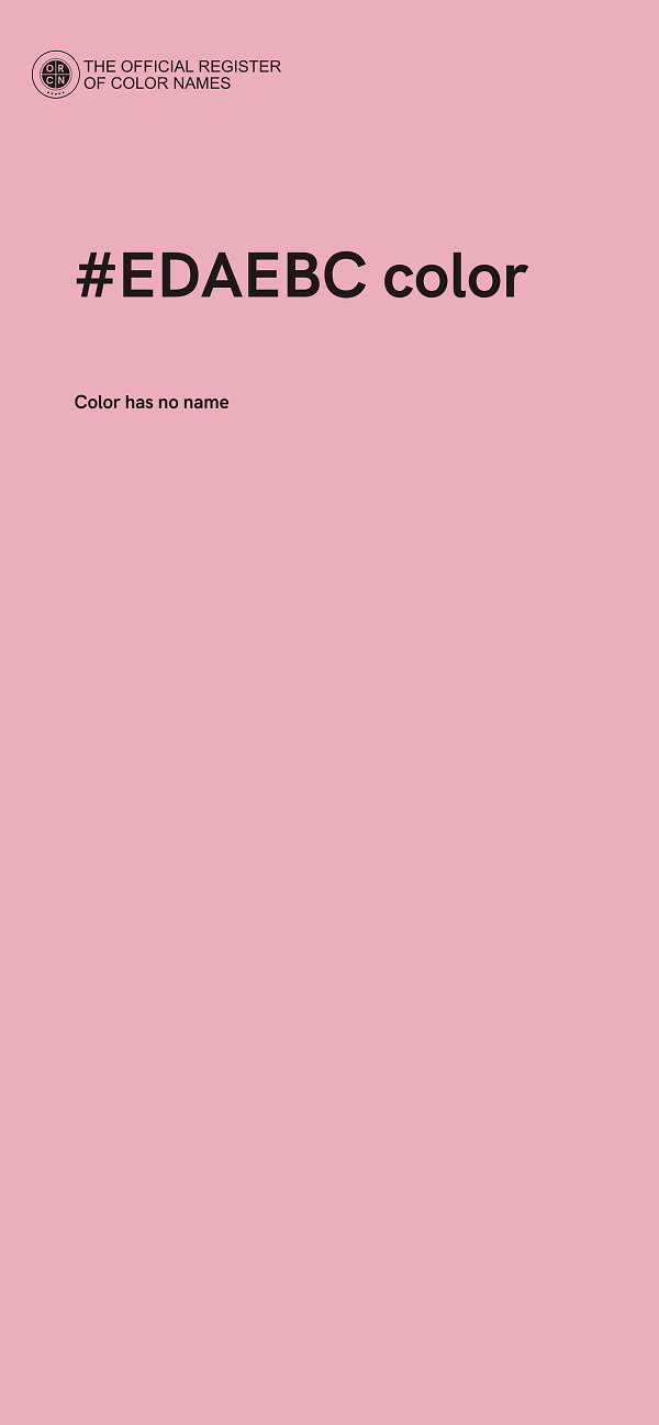 #EDAEBC color image