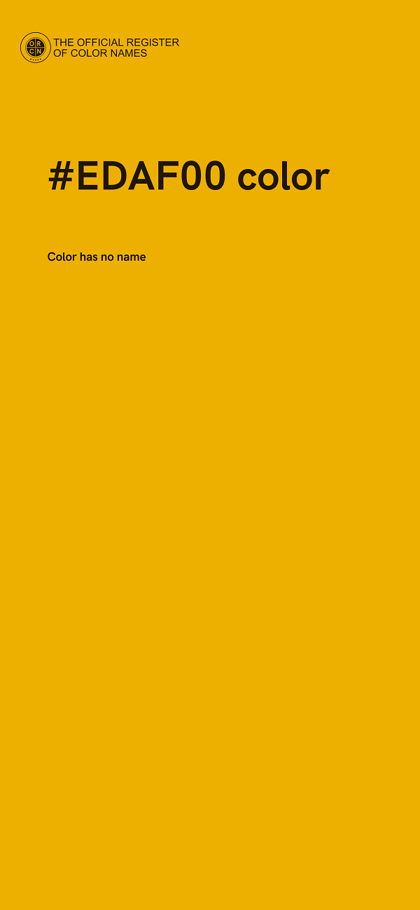 #EDAF00 color image