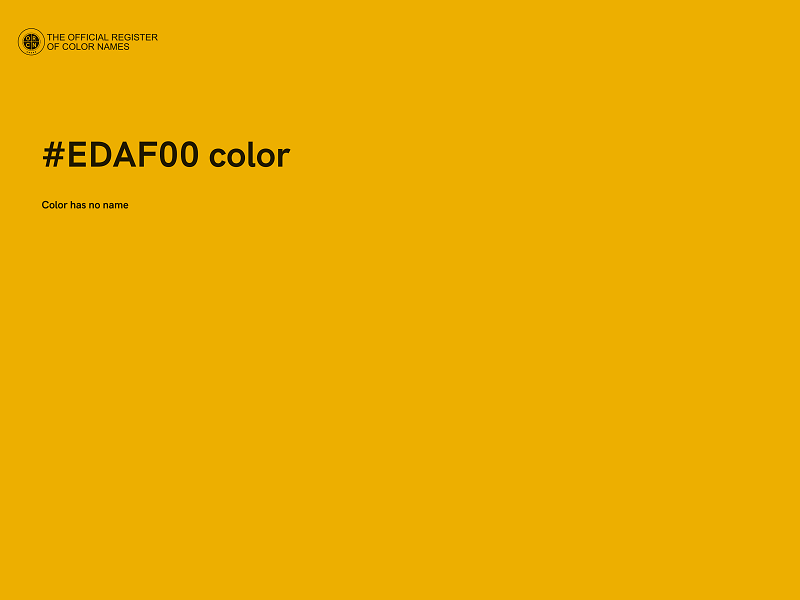 #EDAF00 color image