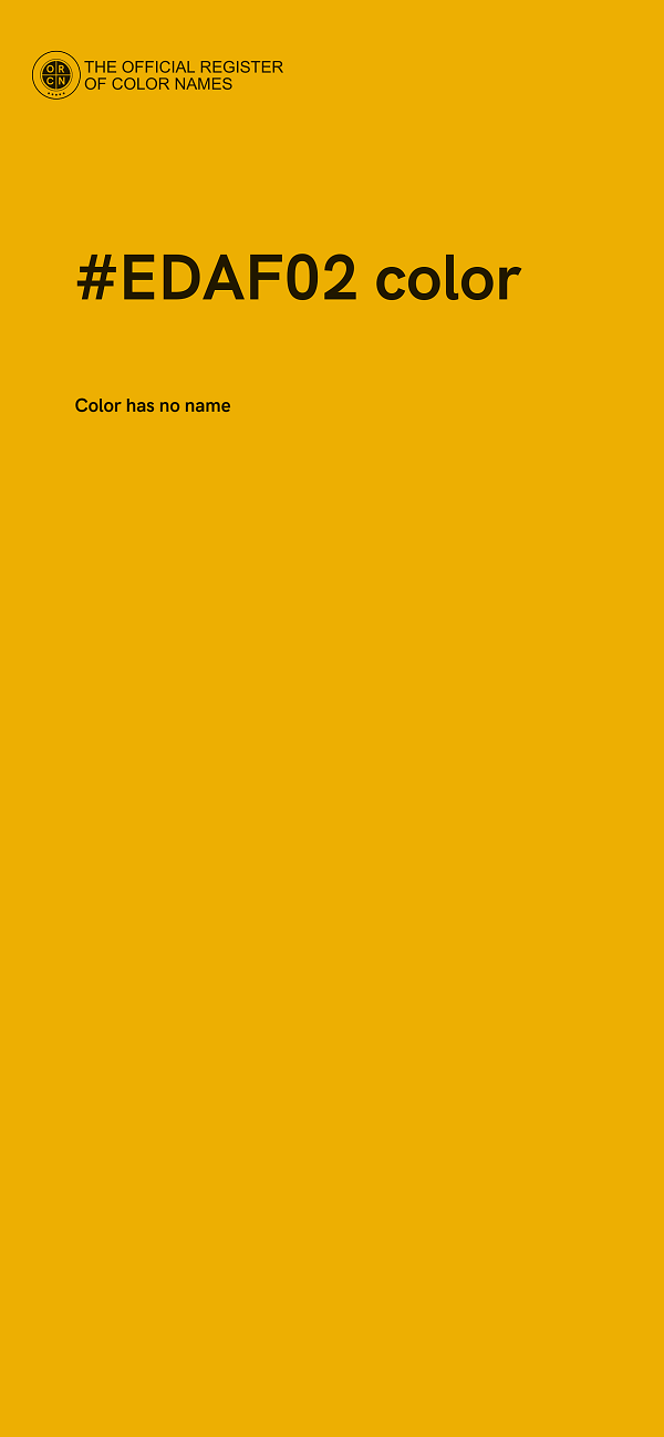 #EDAF02 color image