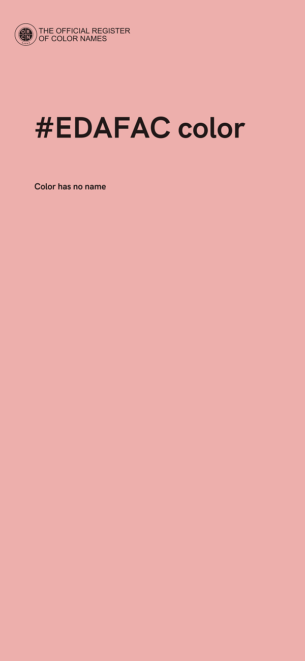 #EDAFAC color image