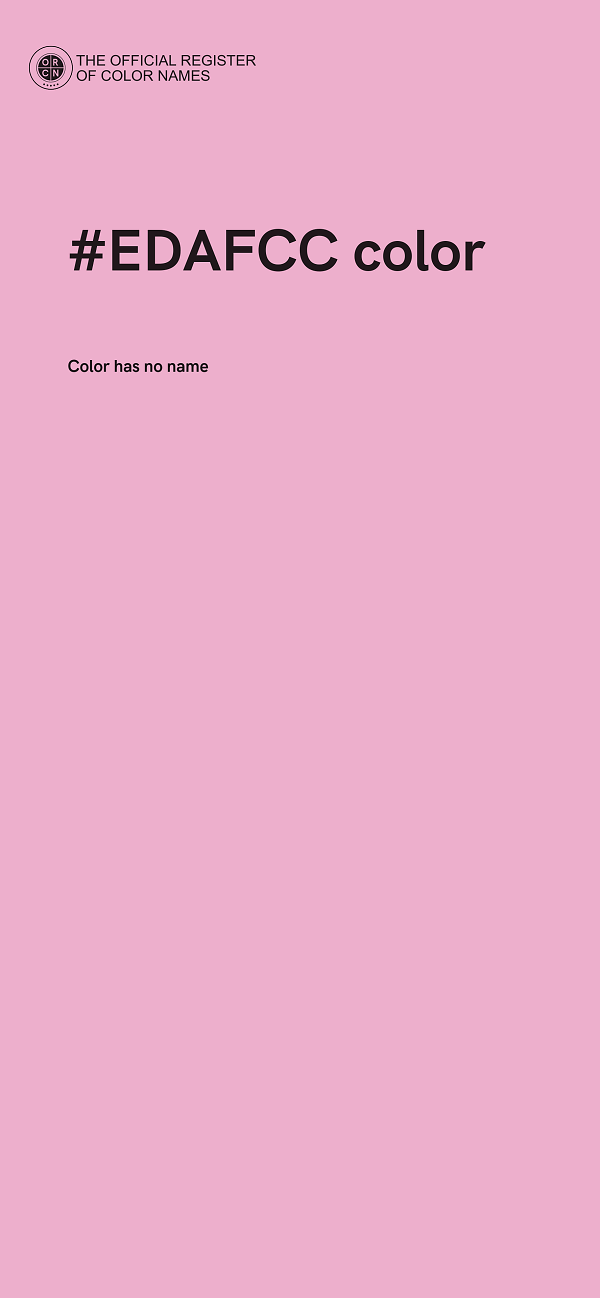 #EDAFCC color image