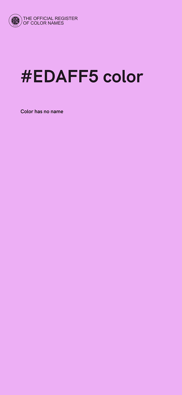 #EDAFF5 color image