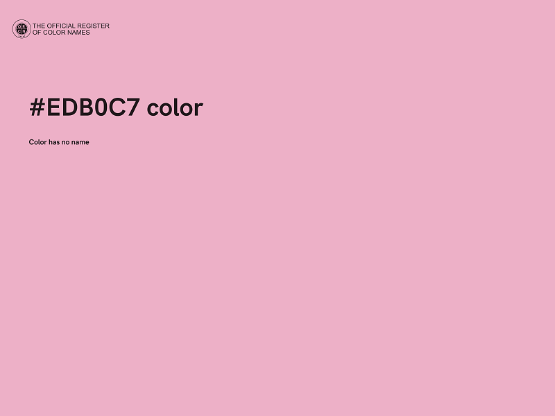 #EDB0C7 color image