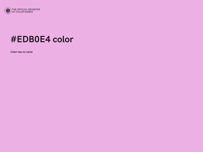 #EDB0E4 color image