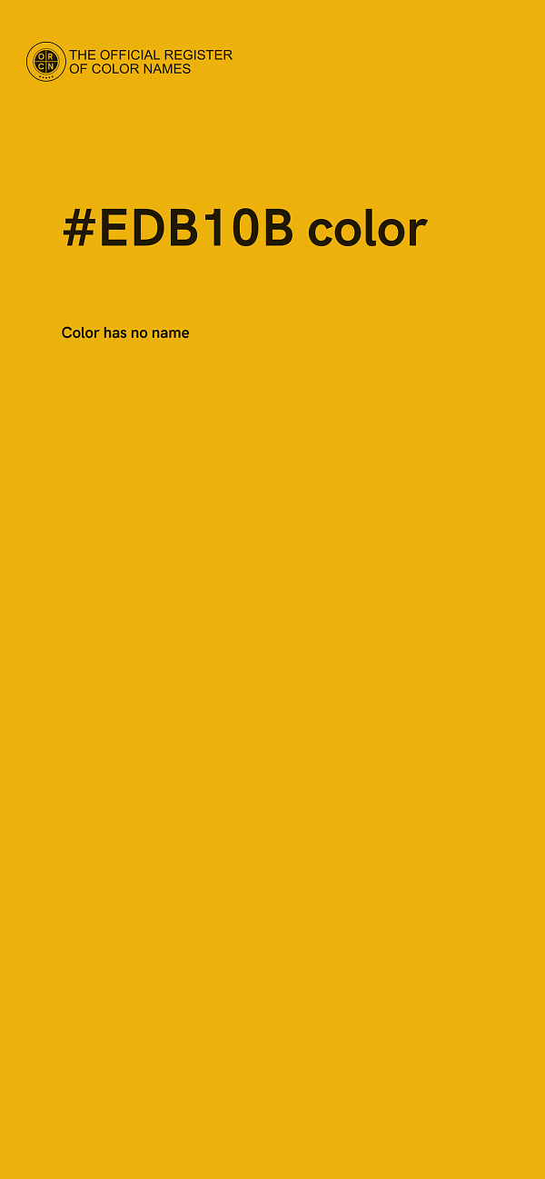 #EDB10B color image