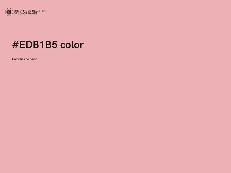 #EDB1B5 color image