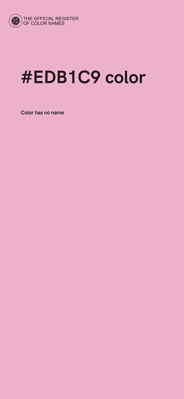 #EDB1C9 color image