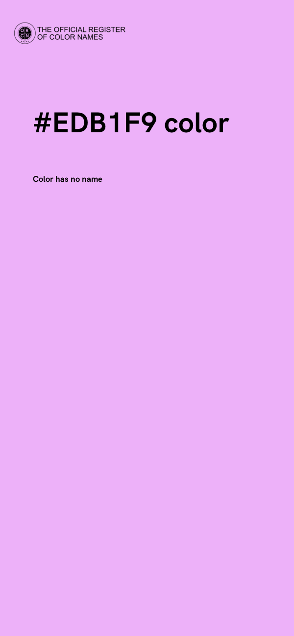 #EDB1F9 color image