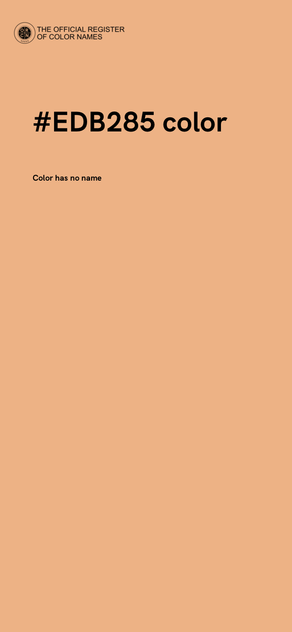 #EDB285 color image
