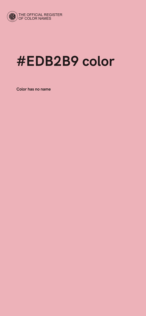 #EDB2B9 color image