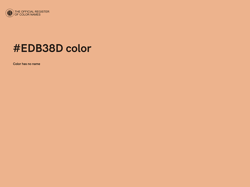 #EDB38D color image