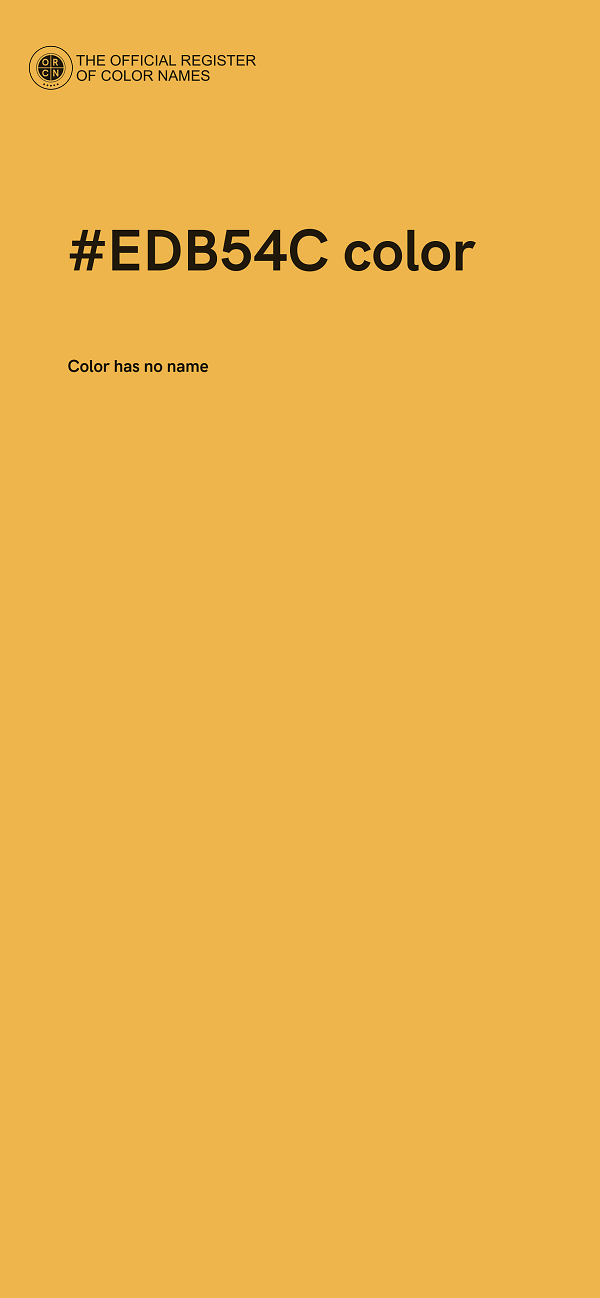#EDB54C color image