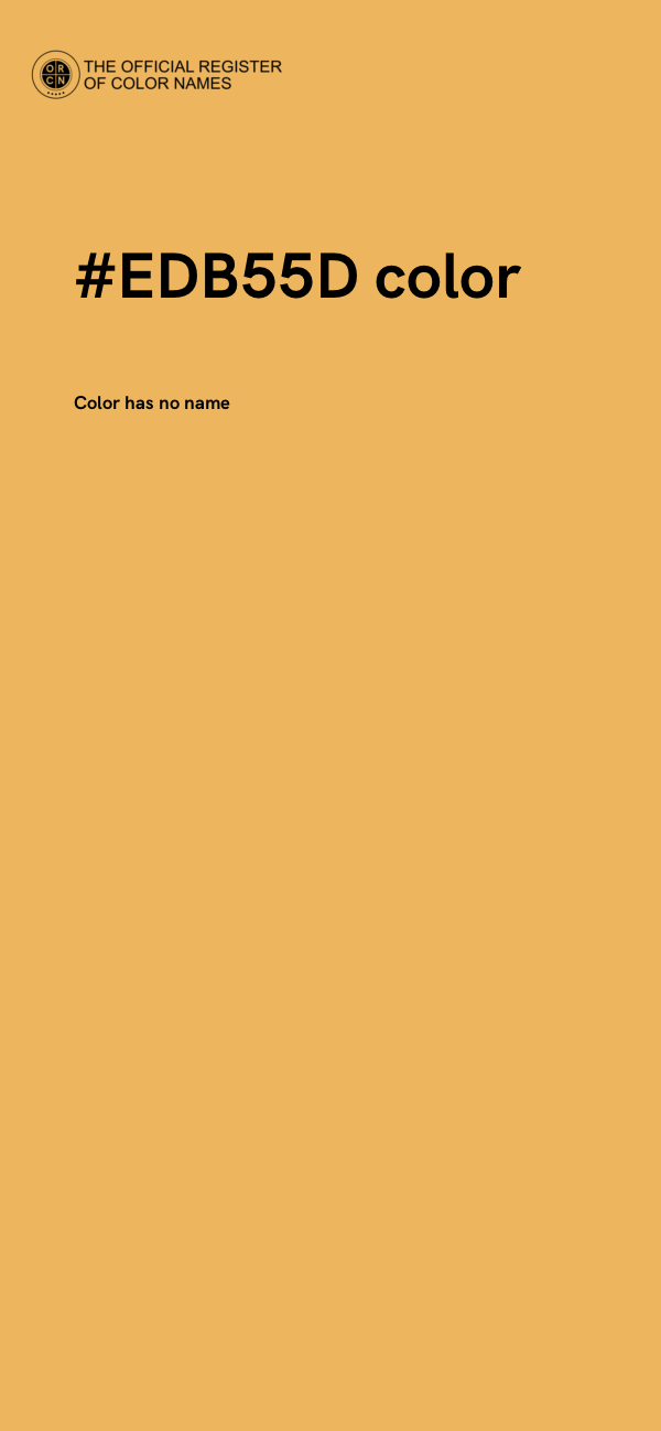#EDB55D color image