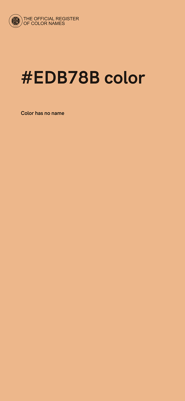 #EDB78B color image