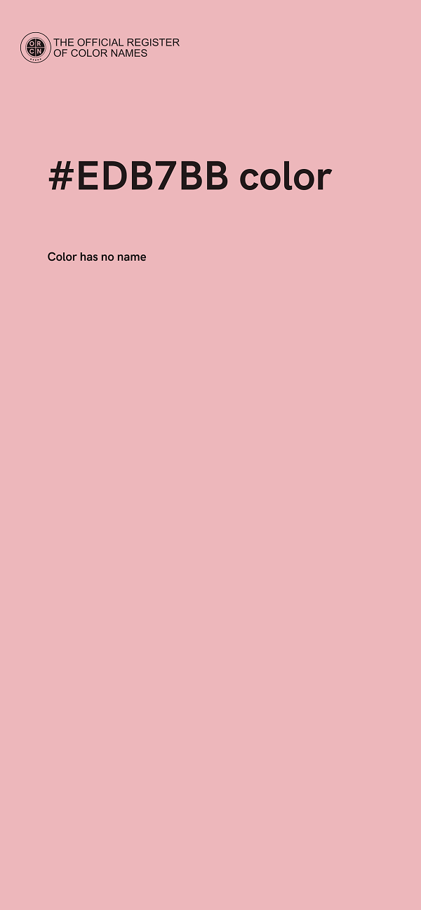 #EDB7BB color image