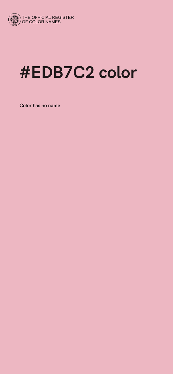 #EDB7C2 color image