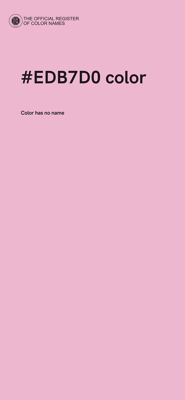 #EDB7D0 color image