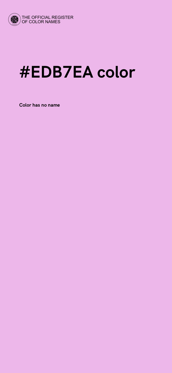 #EDB7EA color image