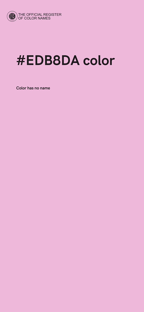 #EDB8DA color image
