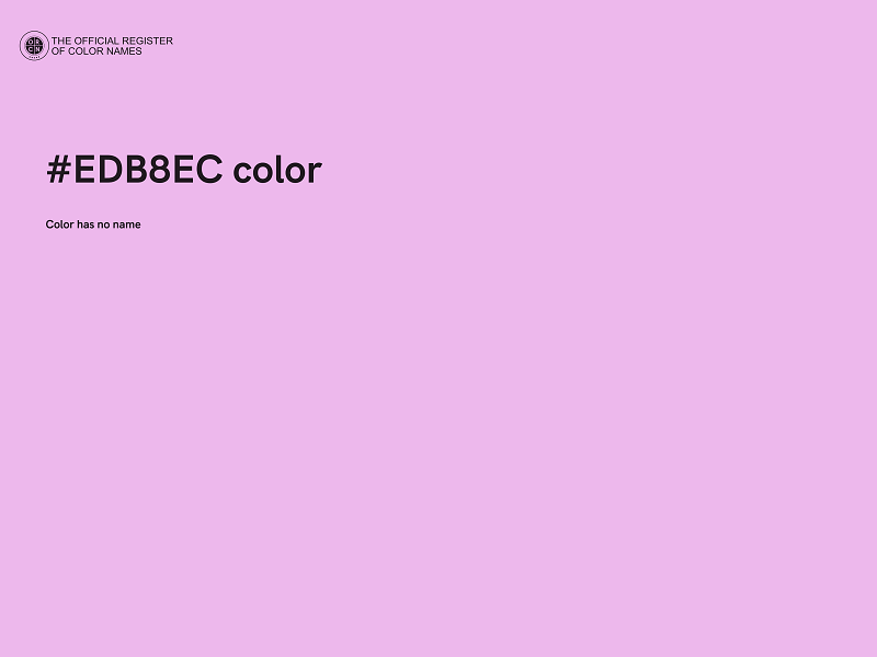 #EDB8EC color image